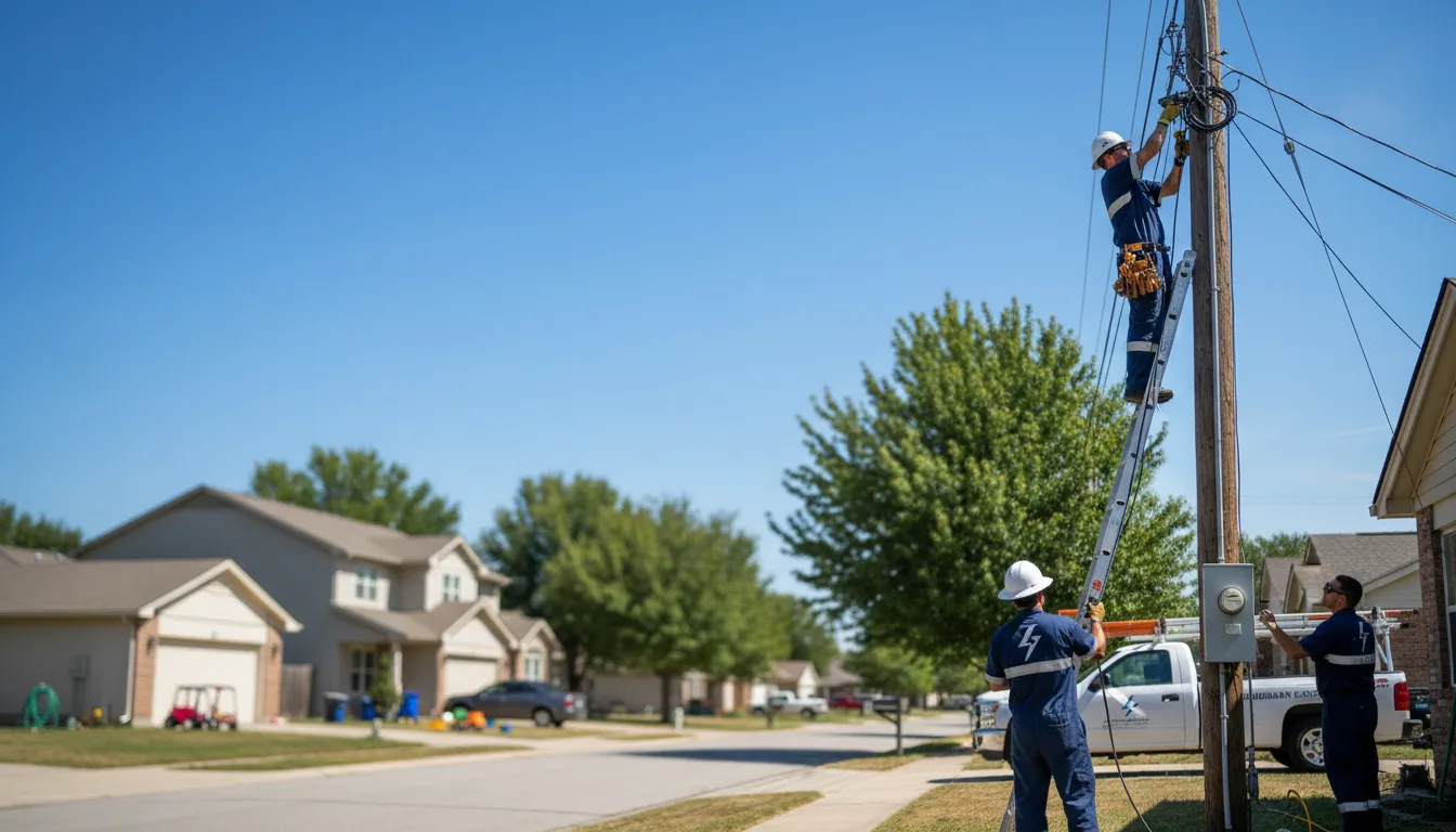 Residential electrician providing installation services in Rock Point, AZ